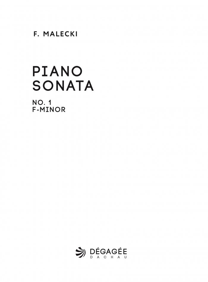 Piano Sonata No. 1 in F minor