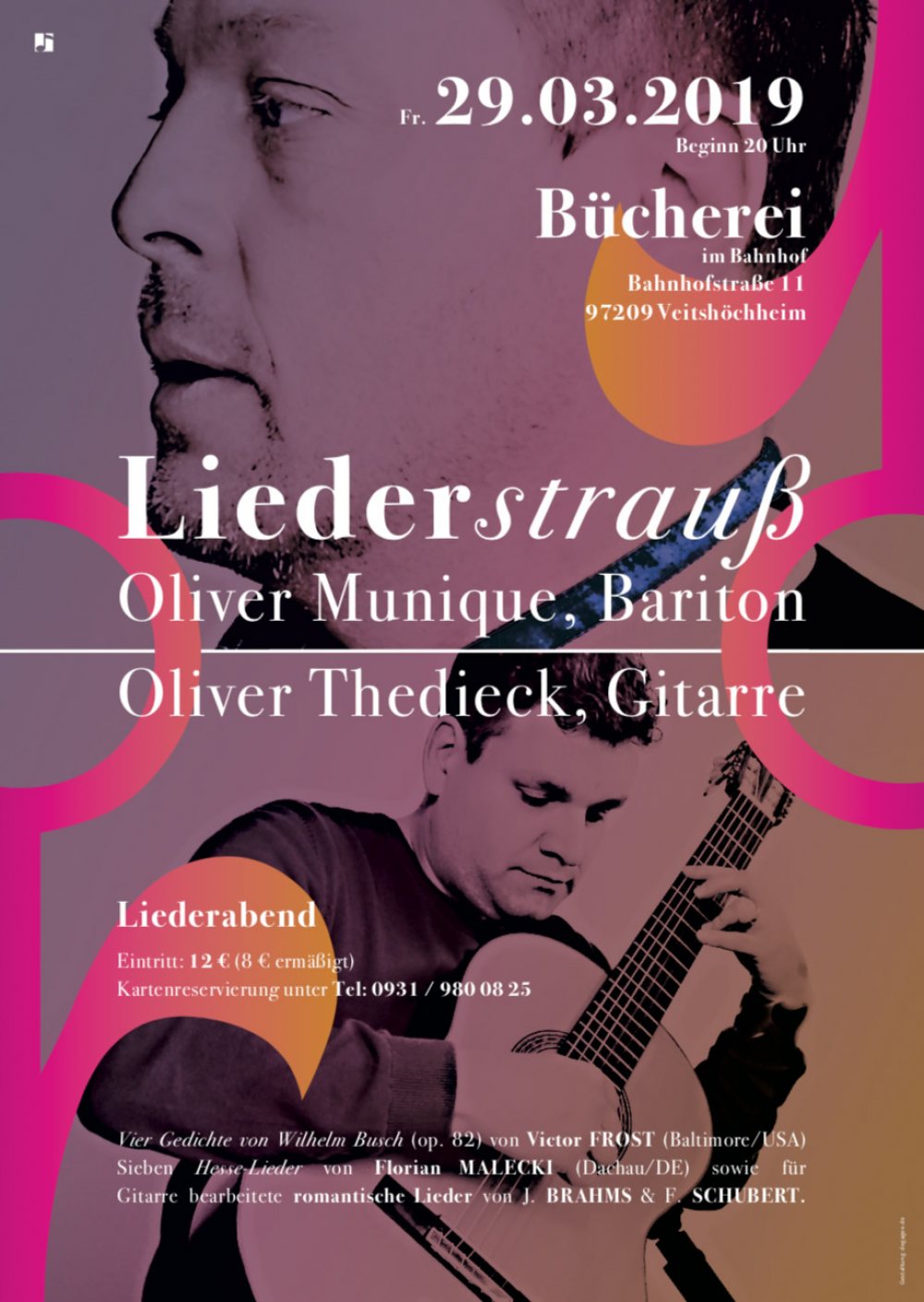 29.03.2019: Liederstrauss in Veitshöchheim – Liederabend mit Aufführung Hesse-Lieder