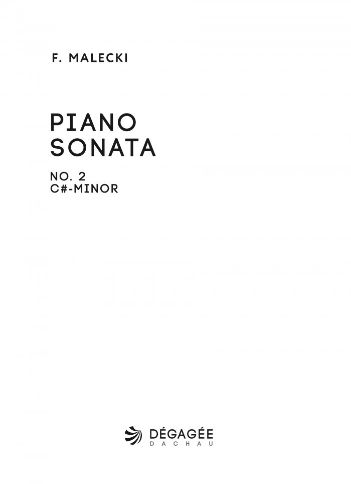 Piano Sonata No. 2 in C-Sharp Minor