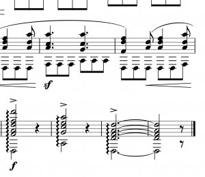Die Schlußtakte meiner &#039;Grande Sonate Pastorale&#039;