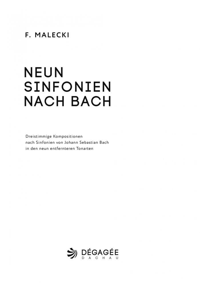 Neun Sinfonien nach Bach
